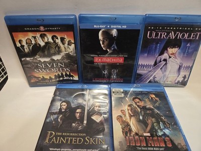 Blu-ray Lot - Seven Swords, ExMahiana,Ultraviolet,iron Man 3, Painted Skin