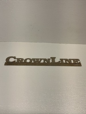 Plastic Gold Crownline Emblem