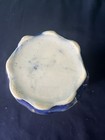 Antique Flow Blue Milk Pitcher With Floral Pattern And Gold Gilt Trim — photo 6