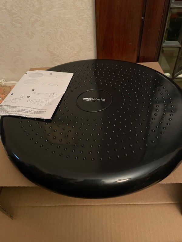 New Black Balance Stability Disc Cushion Strength Training Non-Slip Fitness