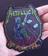 METALLICA Vintage Style And Justice For All LICENSED Iron ON Battle Jacket PATCH