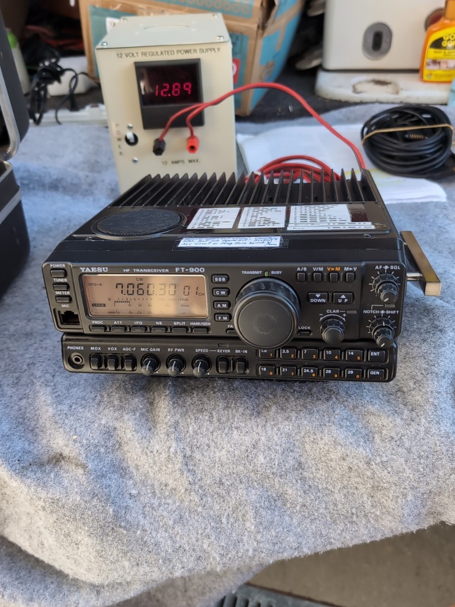 Yasu HF Transceiver Ham Radio Model Ft -900 For Part To Repair No