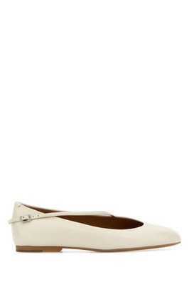 JIL SANDER White Elyss Ballerinas New & Authentic