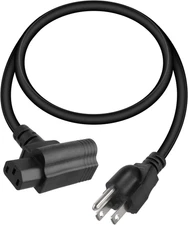 NEMA 5-15P to NEMA 5-15R+C13 Y Splitter Power Cord,14Awg Universal 3Prong Replac