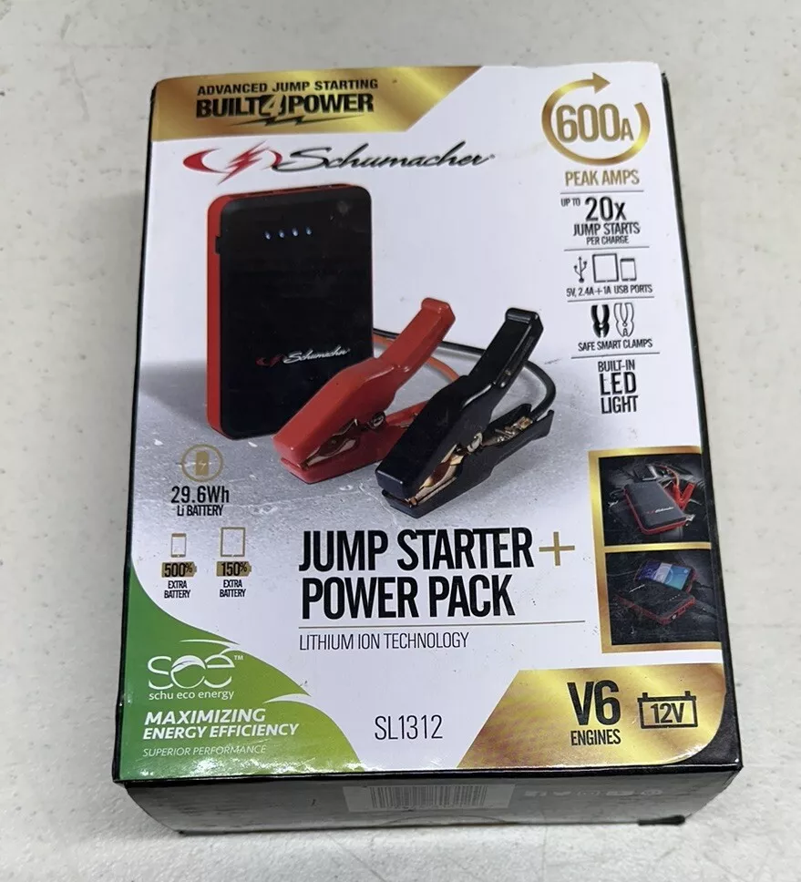 Schumacher jump starter 600a deals