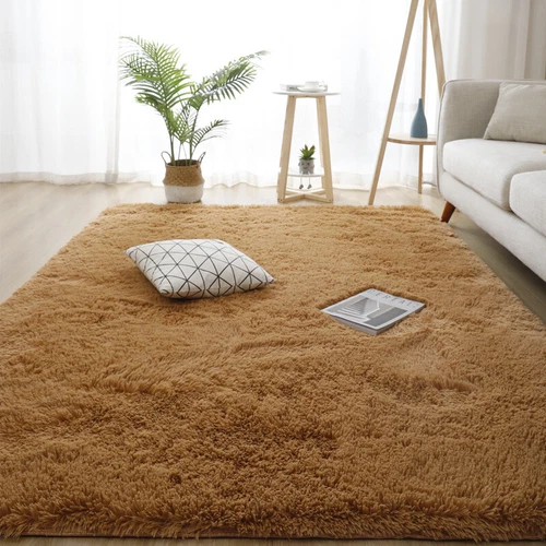 Super Soft Shaggy Rugs Anti-Slip Large Fluffy Rug Living Room Bedroom Carpet Mat - Picture 15 of 35