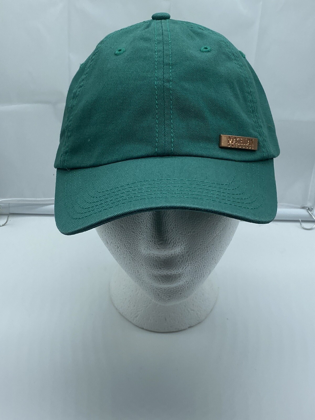 Magellan Outdoors Green Baseball Hat Cap Adjustable Strap-back Cotton
