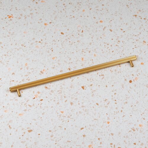 10x Brass 320mm Handles Gold Kitchen Cabinet Cupboard Reeded Grooved Drawer Pull - Picture 4 of 10