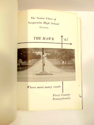 1967 Susquenita High School yearbook, The Hawk, Perry Co, PA - Picture 5 of 10