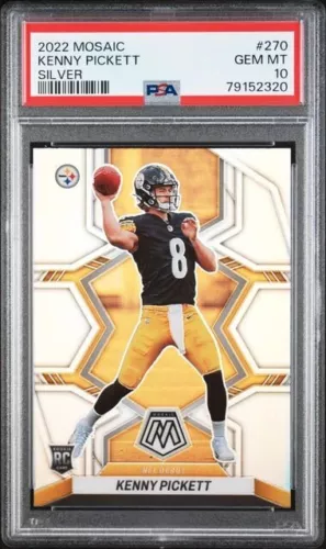 Kenny Pickett Rookie RC 2022 Mosaic Silver #270 Pittsburgh Steelers PSA 10