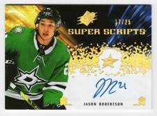 2021-22 SPx Super Scripts Gold Autograph #SS-JR Jason Robertson 17/25
