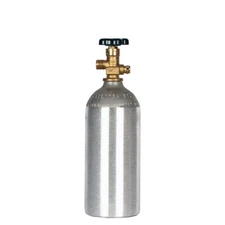 New 2.5 lb Aluminum CO2 Cylinder with CGA320 Valve Installed for Homebrew Beer