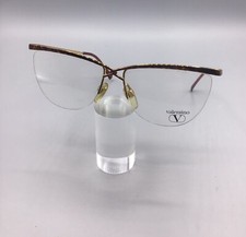 VALENTINO V360-906 Vintage 80s Tortoise Havana Gold Cat-Eye Sunglasses