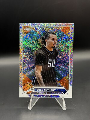 COLE ANTHONY 2023-24 TOPPS CHROME SPECKLE REFRACTOR MAGIC /299