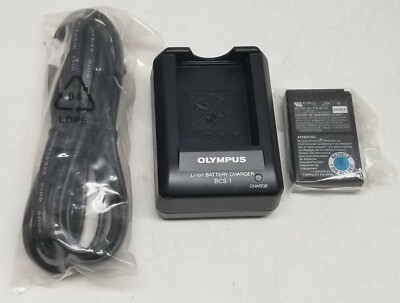 New Olympus Li-ion Battery Charger BCS-1 Charger with Battery PS-BLS1 PEN Evolt