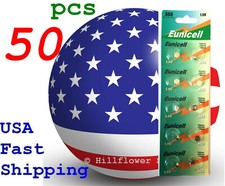 50 pcs AG0 LR63 Top LR521 G0 379A 179 Card 1.5V 0 Hg Alkaline Battery