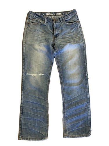 Mens Ring of Fire LA denim jeans Slim 