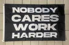 Motivational Flag Free Ship Nobody Cares Work Harder Gym USA 3x5' Sign Banner