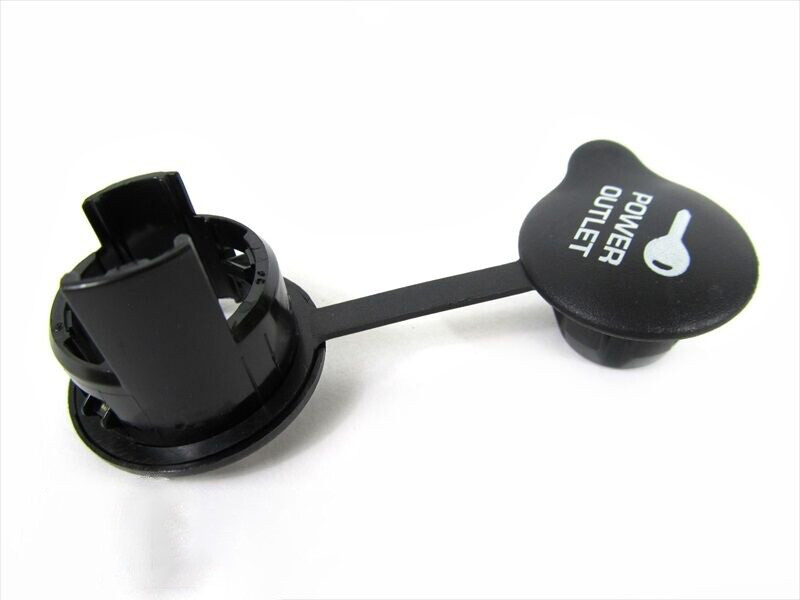 Bezel de toma de corriente con cubierta para Jeep, Dodge, Chrysler 2007-2013 (N/P)