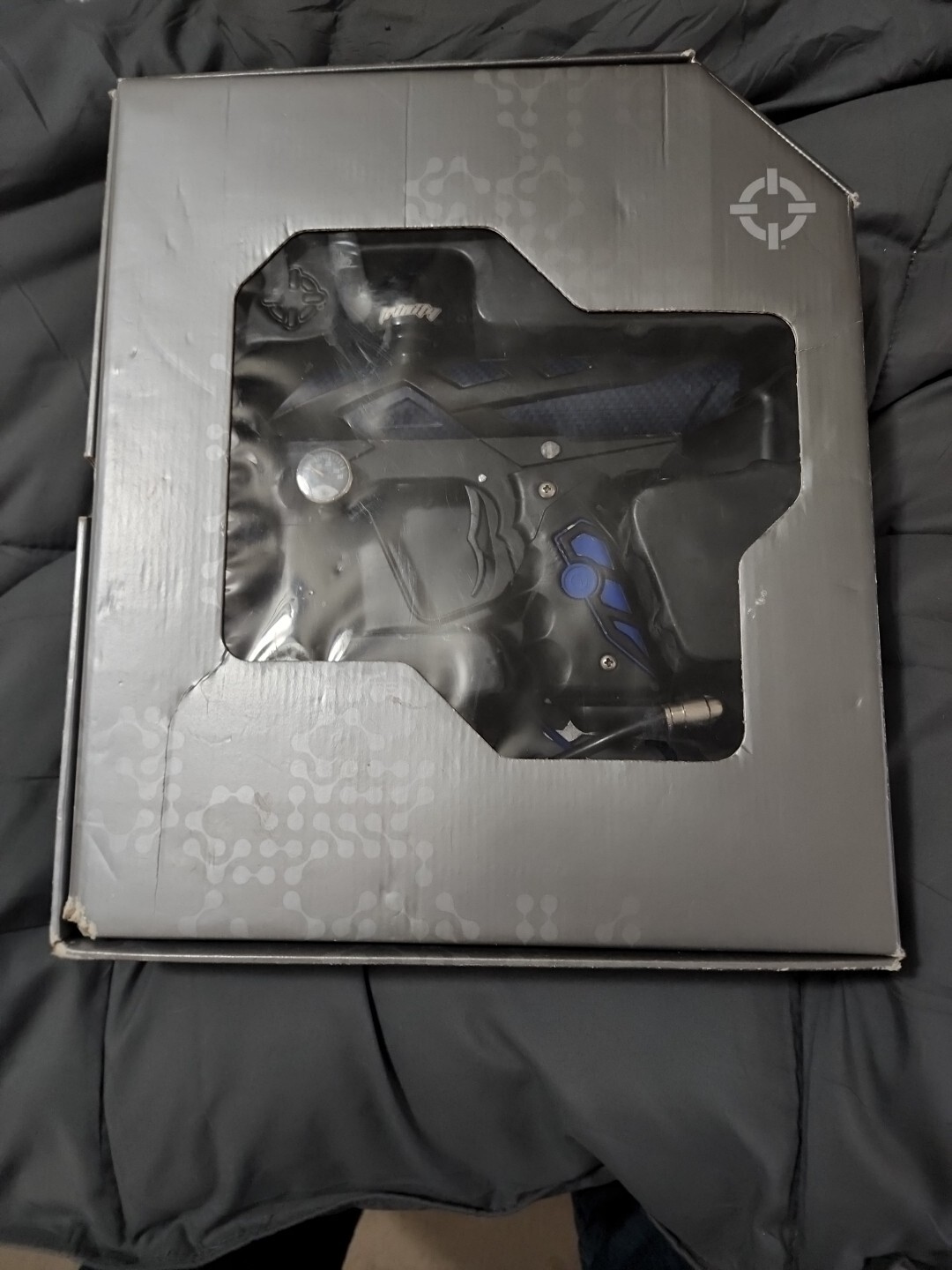 Smart Parts ION Paintball Gun Blue & Black with Barrel & Accessories eBay