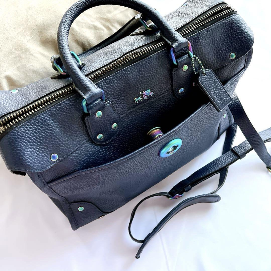 【美品★レア】COACH オイルスリック金具RHYDER 2WAY ボストン 美品☆レア】COACH オイルスリック金具RHYDER 2WAY ボストン