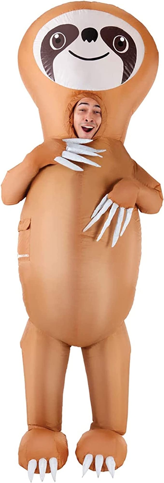 Giant Inflatable Sloth Costume Adult Blow Up Suit Fancy Dress Stag Halloween