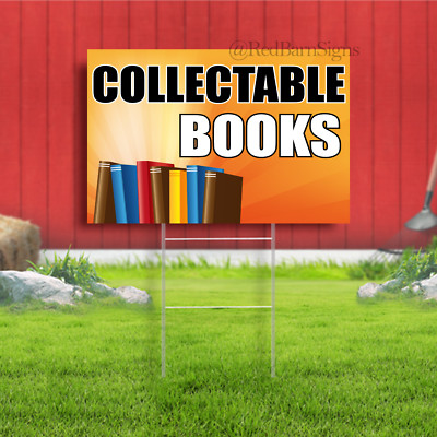 Collectable Books Indoor Outdoor Yard Sign | eBay
