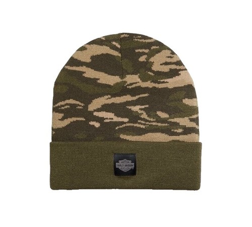 Woodland Green Knit Skull Hunting Camo Camouflage Ski Winter