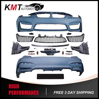 #ad Front amp;Rear Bumper Kit Fits 2013 2018 BMW 3 Series F30 F35 330i 320i To M3 Style $539.82