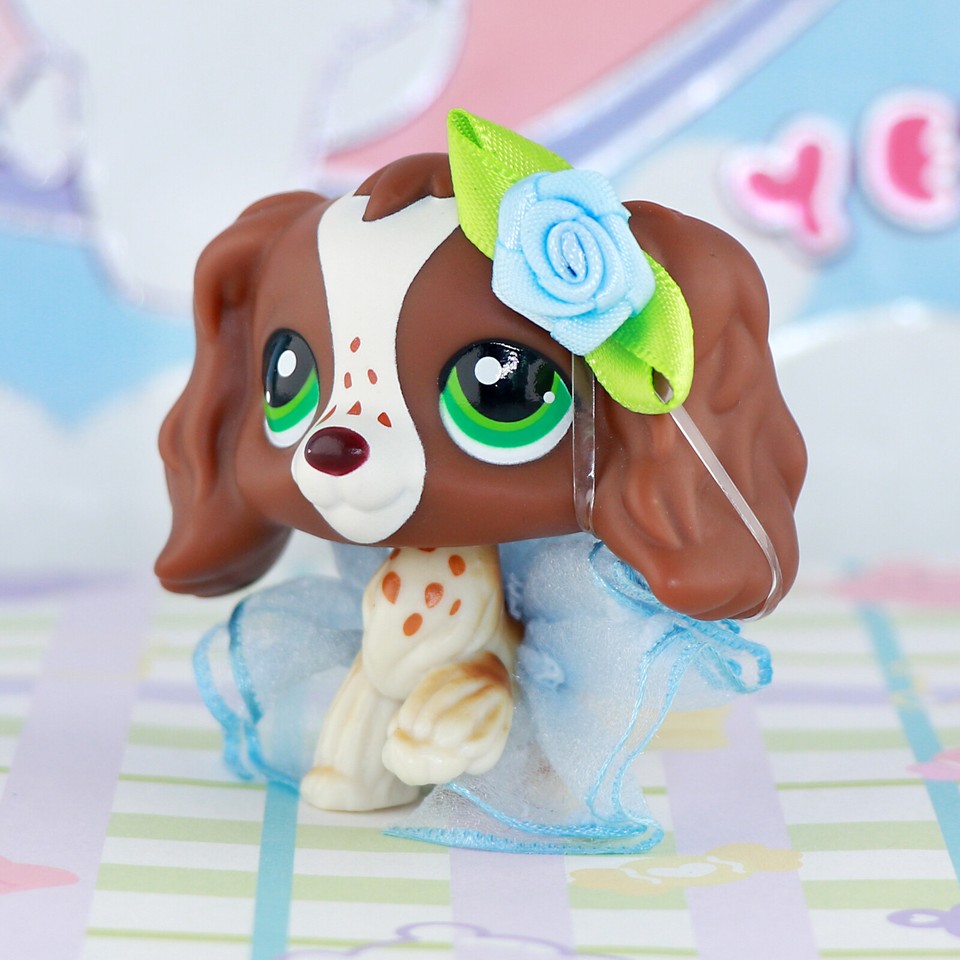 Littlest Pet Shop LPS Cocker Spaniel Dog 156 with LPS Accessories eBay