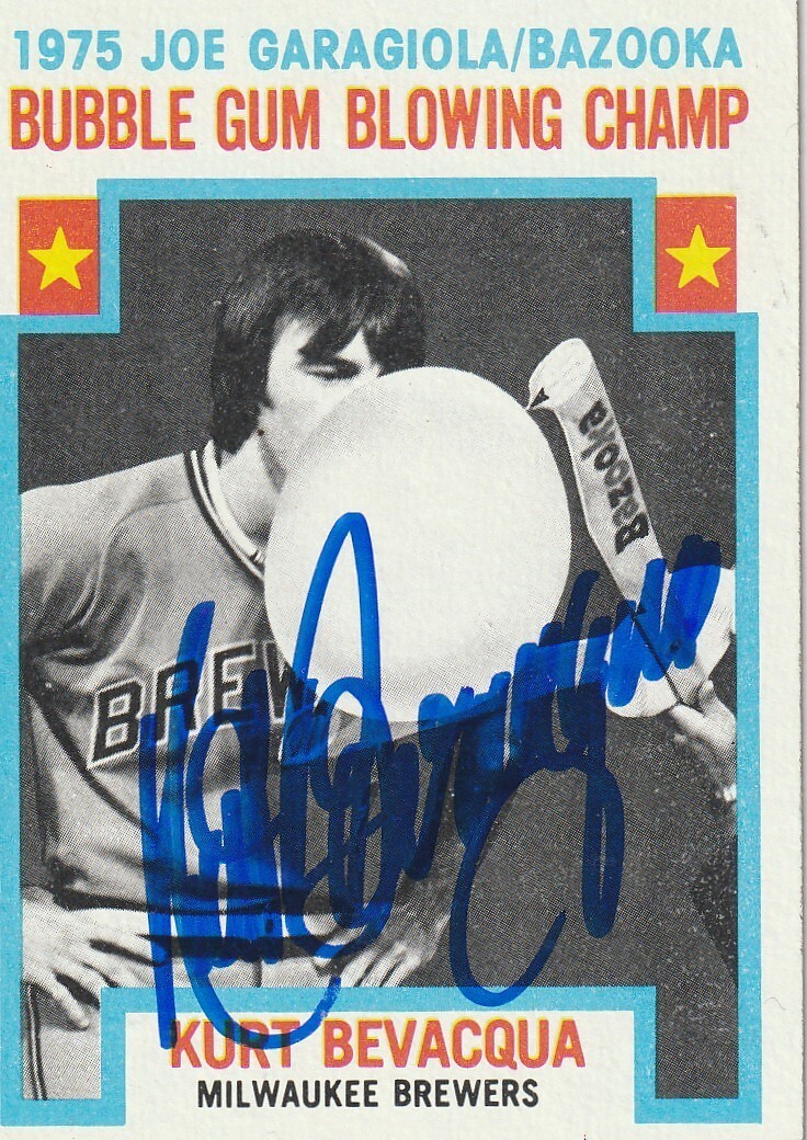 KURT BEVACQUA MILWAUKEE BREWERS SIGNED 1976 TOPPS CARD #564 | eBay