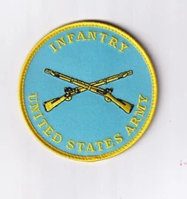 US Army Infantry Patch – With Hook and Loop, 4"