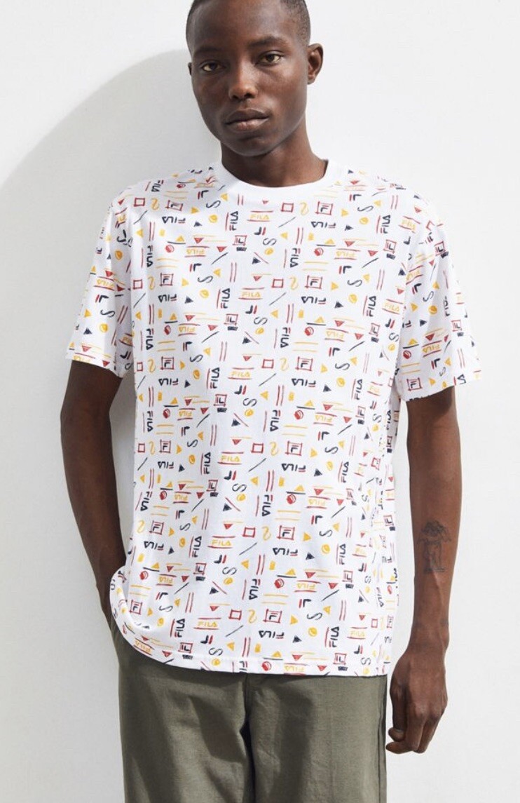 T SHIRT UOMO FILA ALFIE GIROCOLLO MANICA CORTA TAGLIA XXL TENNIS ANNI '90 LM1835AJ