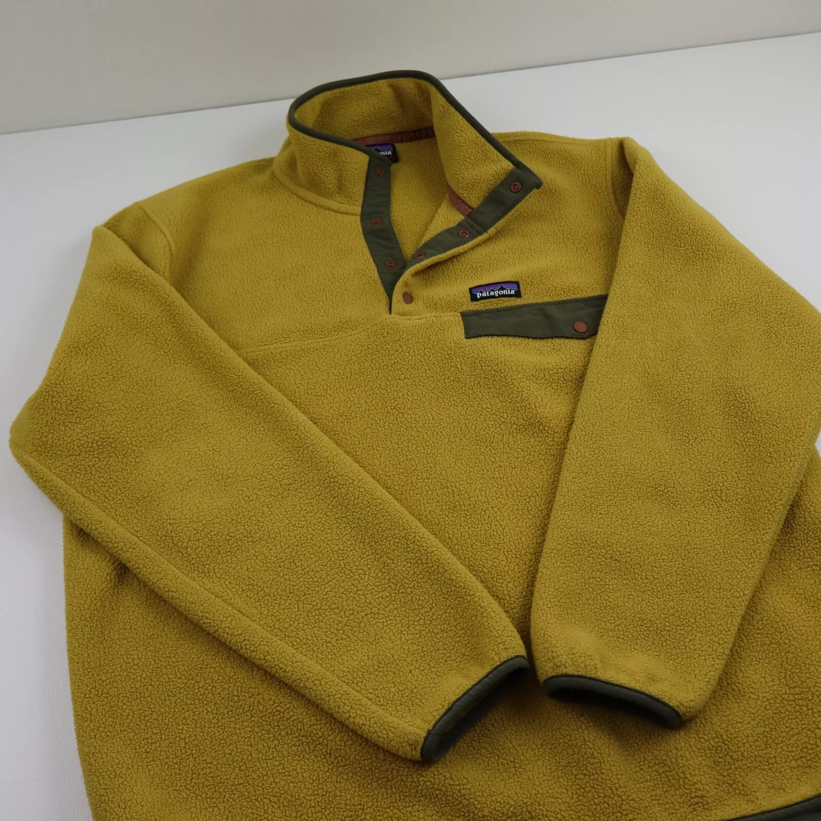 patagonia synchilla snap-t fleece coat alpha green jacket