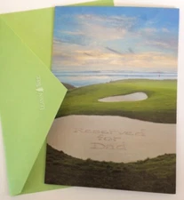 Leanin’ Tree Father’s Day Golf Theme Greeting Card For A Great Dad Golf Course