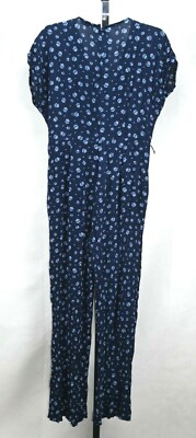 その他 S Westport Size 12 Dark Blue Jumper/Romper RN#63264 100% rayon Zip