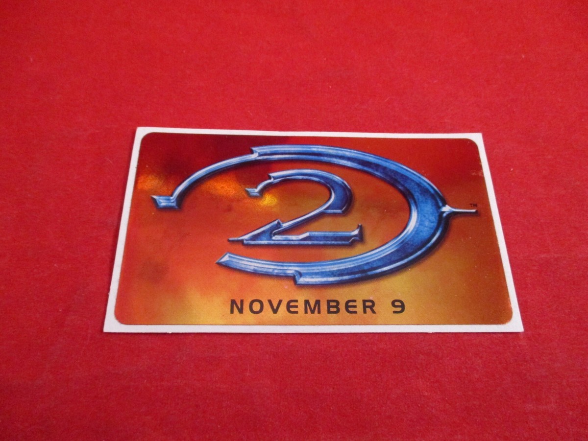 Halo 2 Microsoft Xbox Original Promotional Pre-Release Sticker