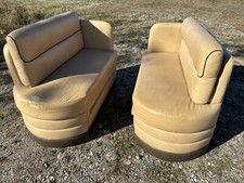 Villa Rv Ultraleather Tan Euro Dinette Booth Bed Boat Motorhome Seats Coach