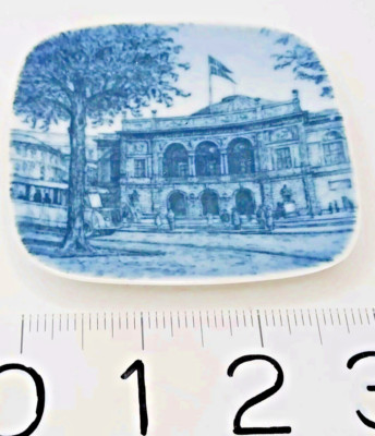 Vtg Bing  Grondahl Danish Porcelain Art Plate Det KGL. Teater Copenhagen Denmark