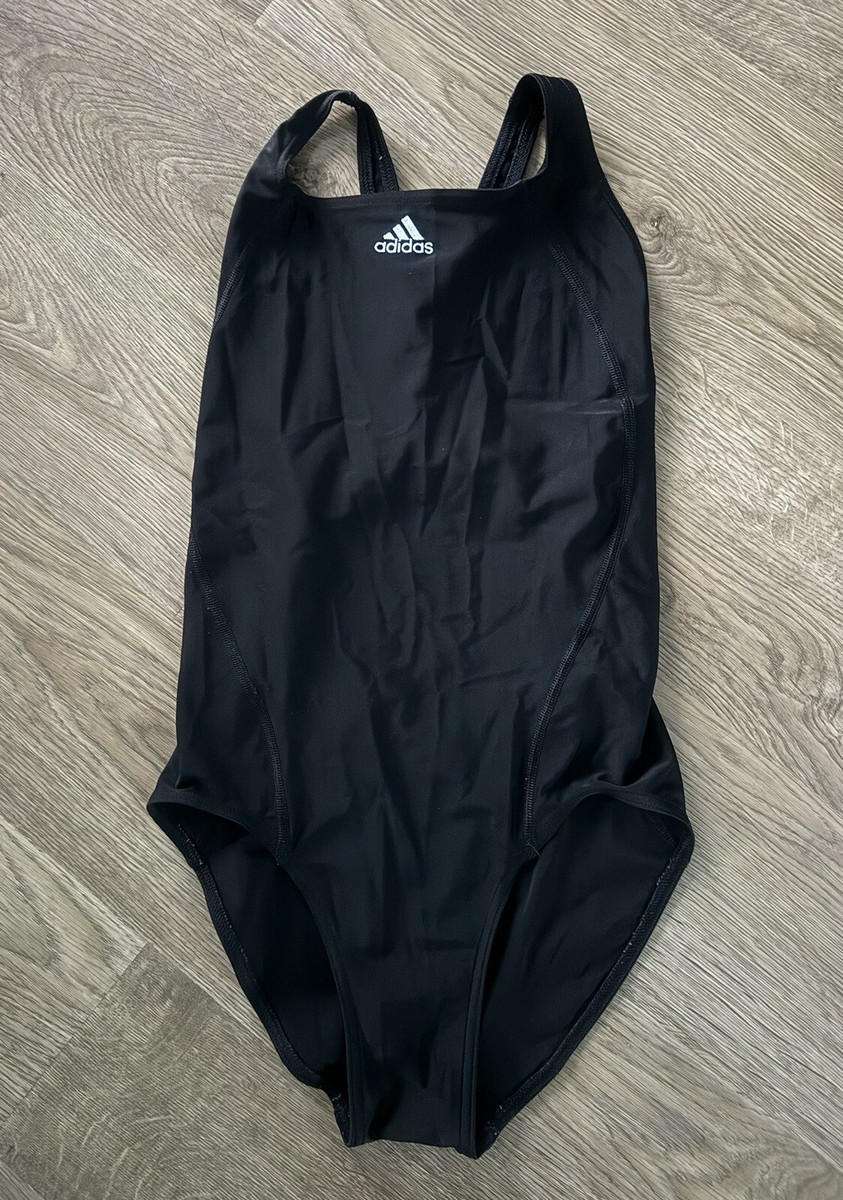 Women's Adidas Infinitex black racer-back swimming costume