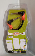 New Bespeco Silos Series Pro Audio Instrument Cable - 1/2 ft 90 Degree Mono Jack