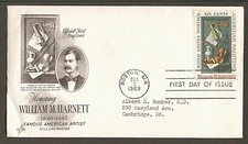 #1386 6c William M. Harnett - ArtCraft FDC Ayerst Labs Variety