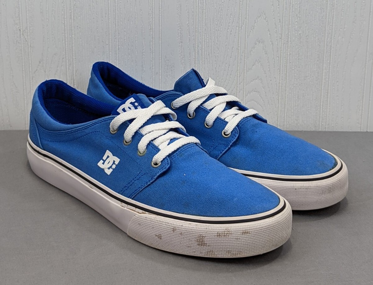 DC Mens Trase TX ADYS300126 Blue Sneakers Casual Shoes Skateboarding Size 