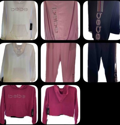 BEBE Sport Logo Joggers or Hoodie Sweatshirts sizes S, M, L, XL, 1X, 2X, 3X