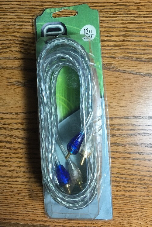 SCOSCHE ERCA12 E2 12ft 2-channel Twisted Clear HEX RCA Inter