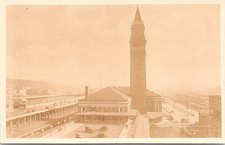 Seattle Washington RPPC Railroad Depot Great Northern & Northern Pacific 1927