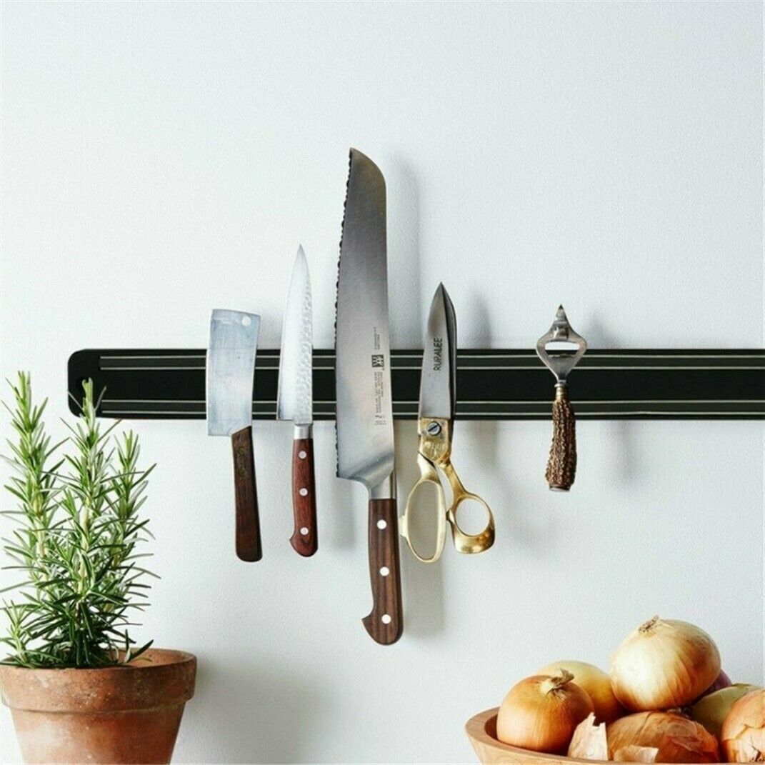 3stk Stabil Messerhalter Magnetleiste Küchen Leiste aus Edelstahl 33cm