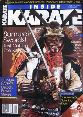 RARE 10/88 INSIDE KARATE  KATANA SAMURAI SWORDSTAMASHI-GIRA KUNG FU MARTIAL ARTS