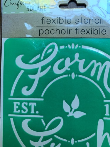 FARM FRESH EST. Schablone 1905 NEU IN OVP - Bild 2 von 2
