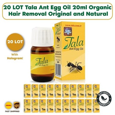 20 Flaschen Tala Ant Egg Oil 20ml Bio-Haarentfernung Original und natürlich